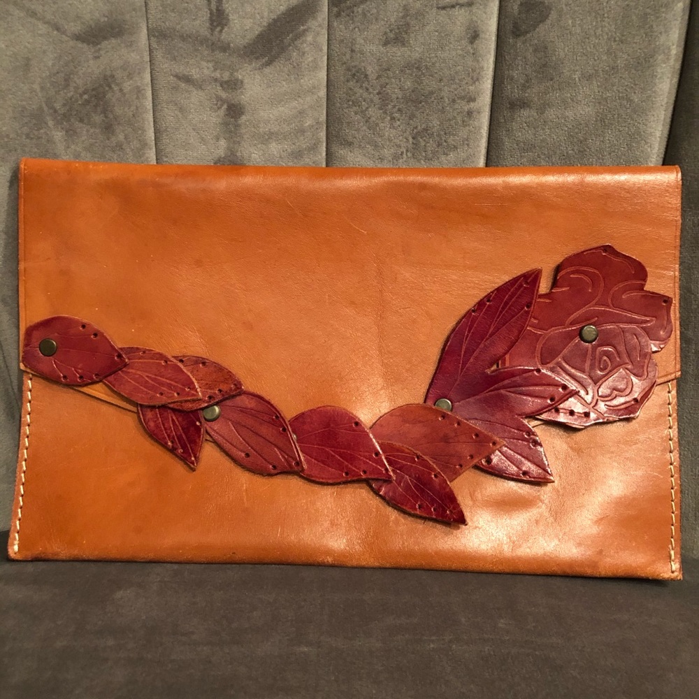 Vintage Leather Clutch